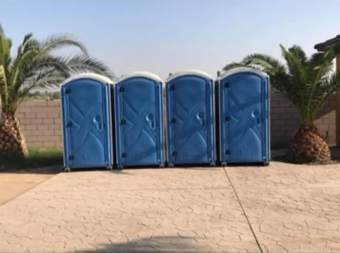 Porta potty units ready for delivery in Doña Ana County, NM